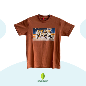 Cat Me To The Moon Brown Tshirt