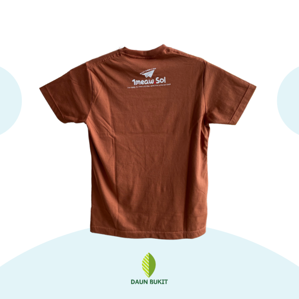 Cat Me To The Moon Brown Tshirt - Image 2