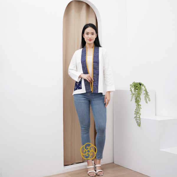 Gendhis Cardigan Kimono Outer Linen Premium - Image 4