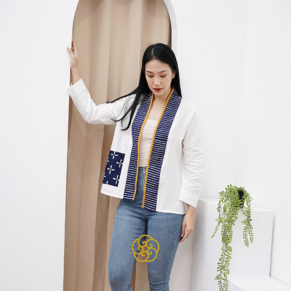 Gendhis Cardigan Kimono Outer Linen Premium - Image 2