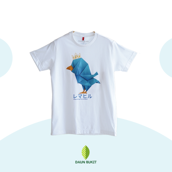 Origami Ayam Biru Tshirt - Image 4