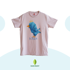 Origami Ayam Biru Tshirt