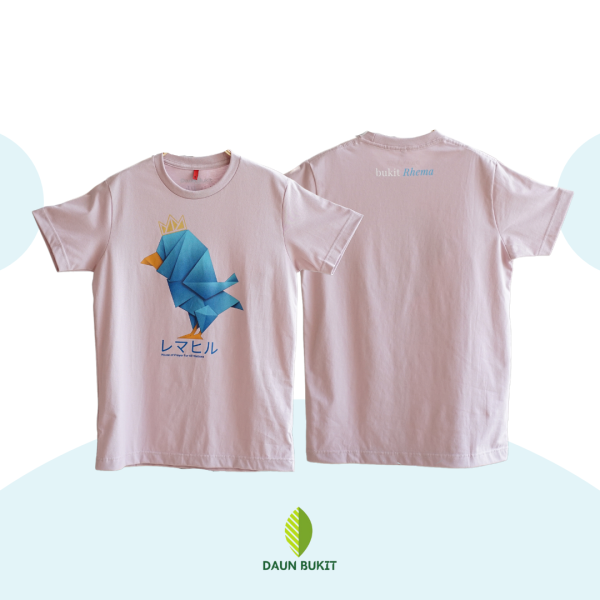 Origami Ayam Biru Tshirt - Image 3