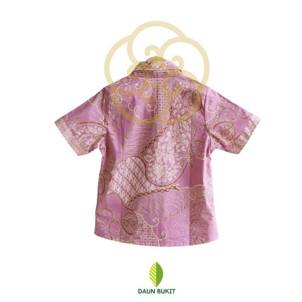Atasan Batik Lengan Pendek Tali Kerah - Image 2