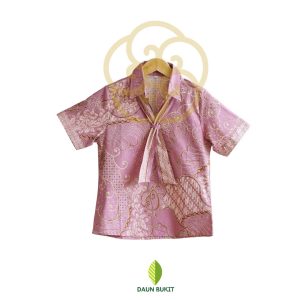 Atasan Batik Lengan Pendek Tali Kerah