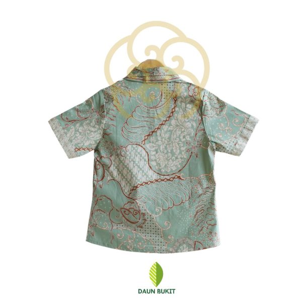 Atasan Batik Lengan Pendek Tali Kerah - Image 6