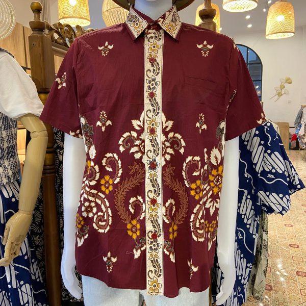 Kemeja Batik Pria Motif Mix Katun Premium