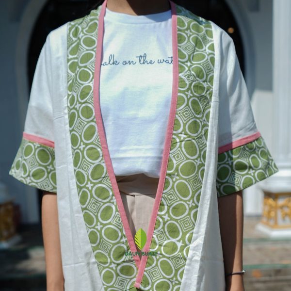 Cardigan Kimono Kawung Pendek