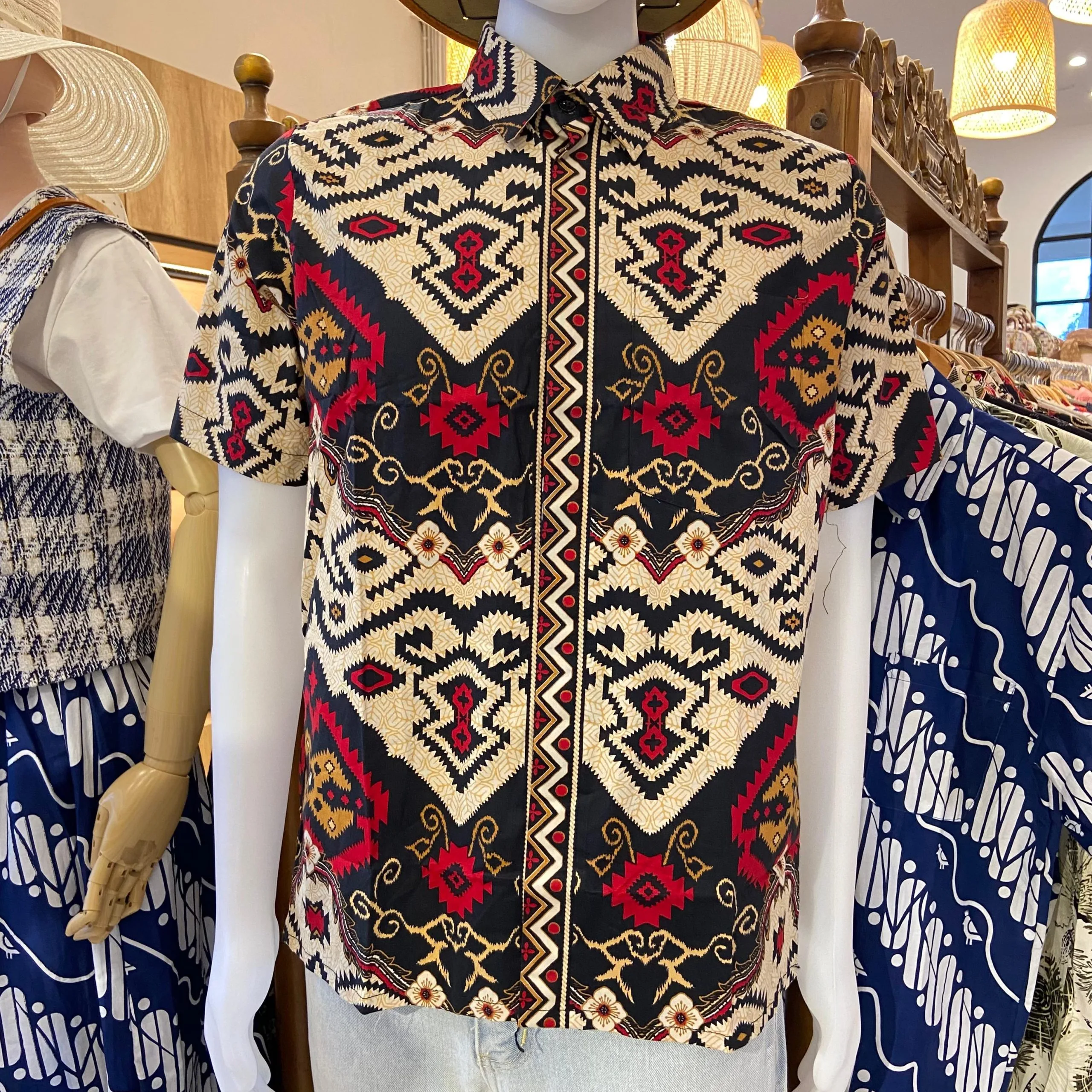 Kemeja Batik Pria Motif Mix Katun Premium