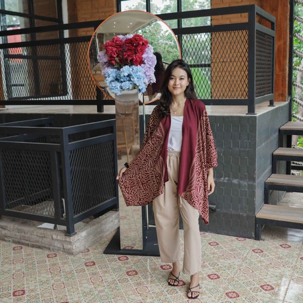 Outer Batik Wanita Panjang Rayon