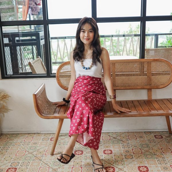 Rok Batik Lilit Wanita Motif Batik Jumputan