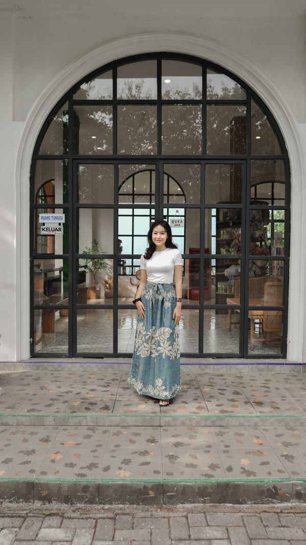 Rok Batik Wanita Nadjwa Panjang Motif Batik Bunga