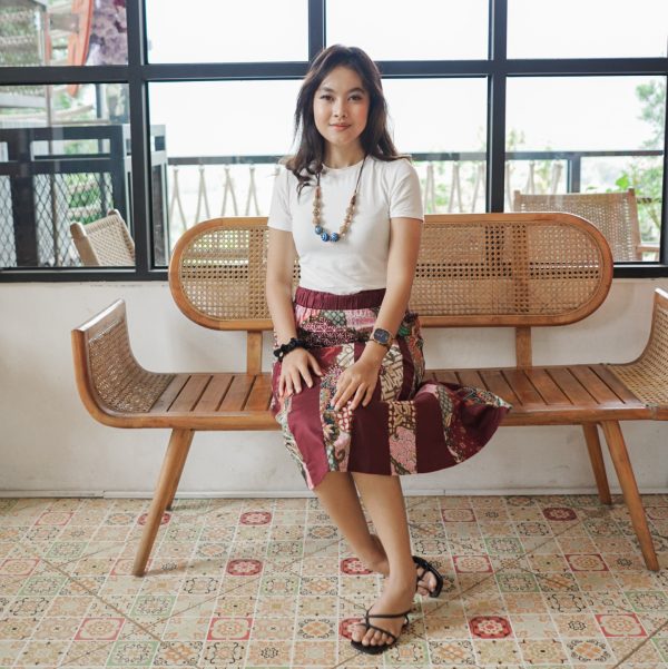Rok Batik Wanita Panjang 7/8 Katun Stretch