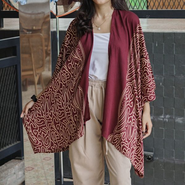 Outer Batik Wanita Panjang Rayon