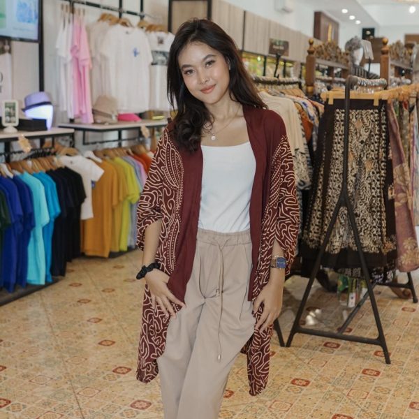 Outer Batik Wanita Panjang Rayon