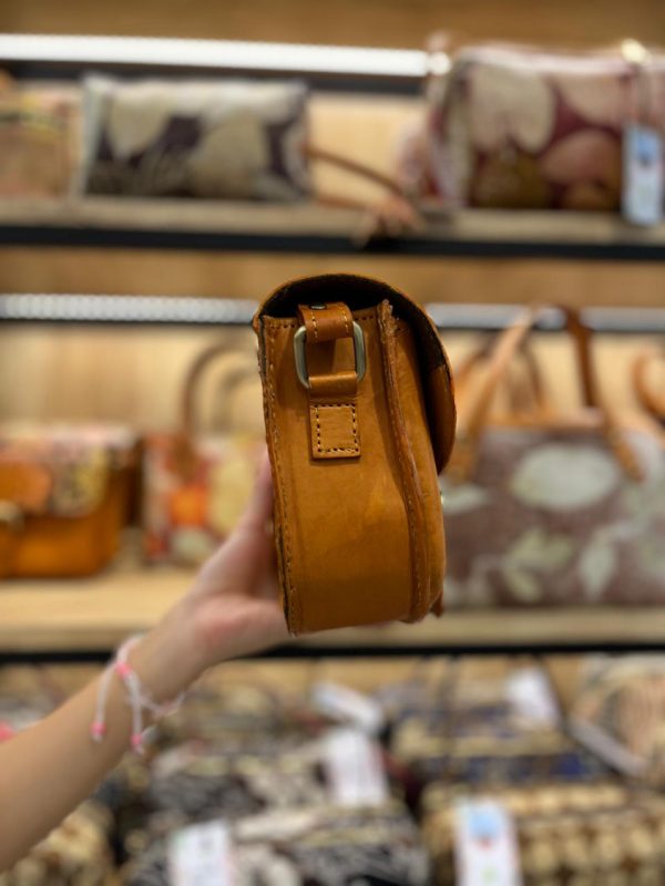 Tas Batik Wanita - Amplop Ecoprint Kulit Sapi