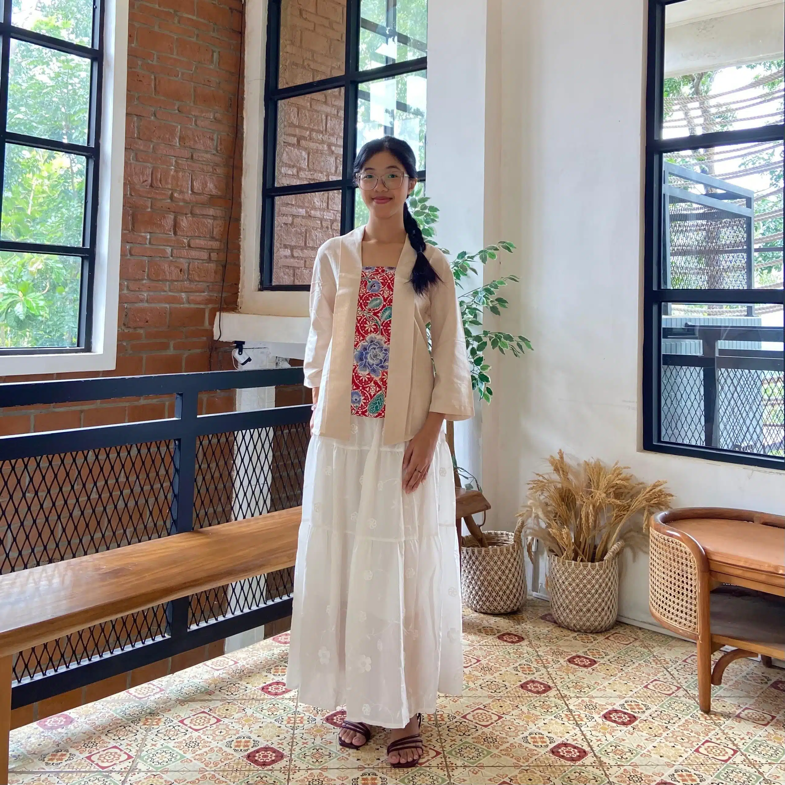 Batik Wanita - Tarasari Kutubaru Batik Blouse Linen