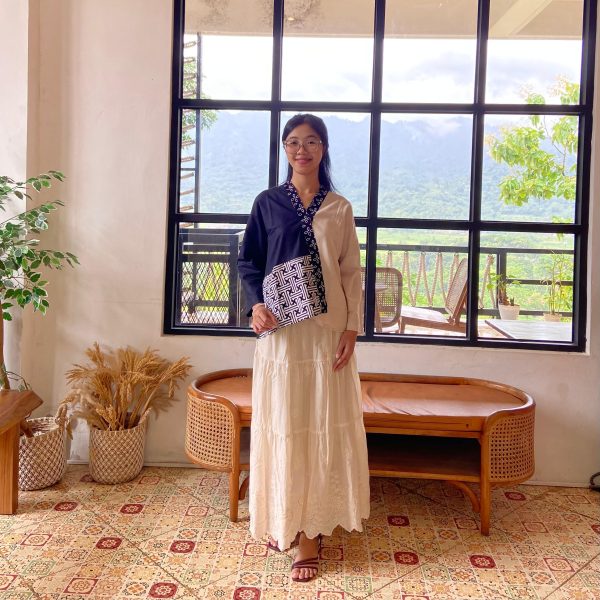 Wulan Batik Blouse Linen - Asymmetric Style