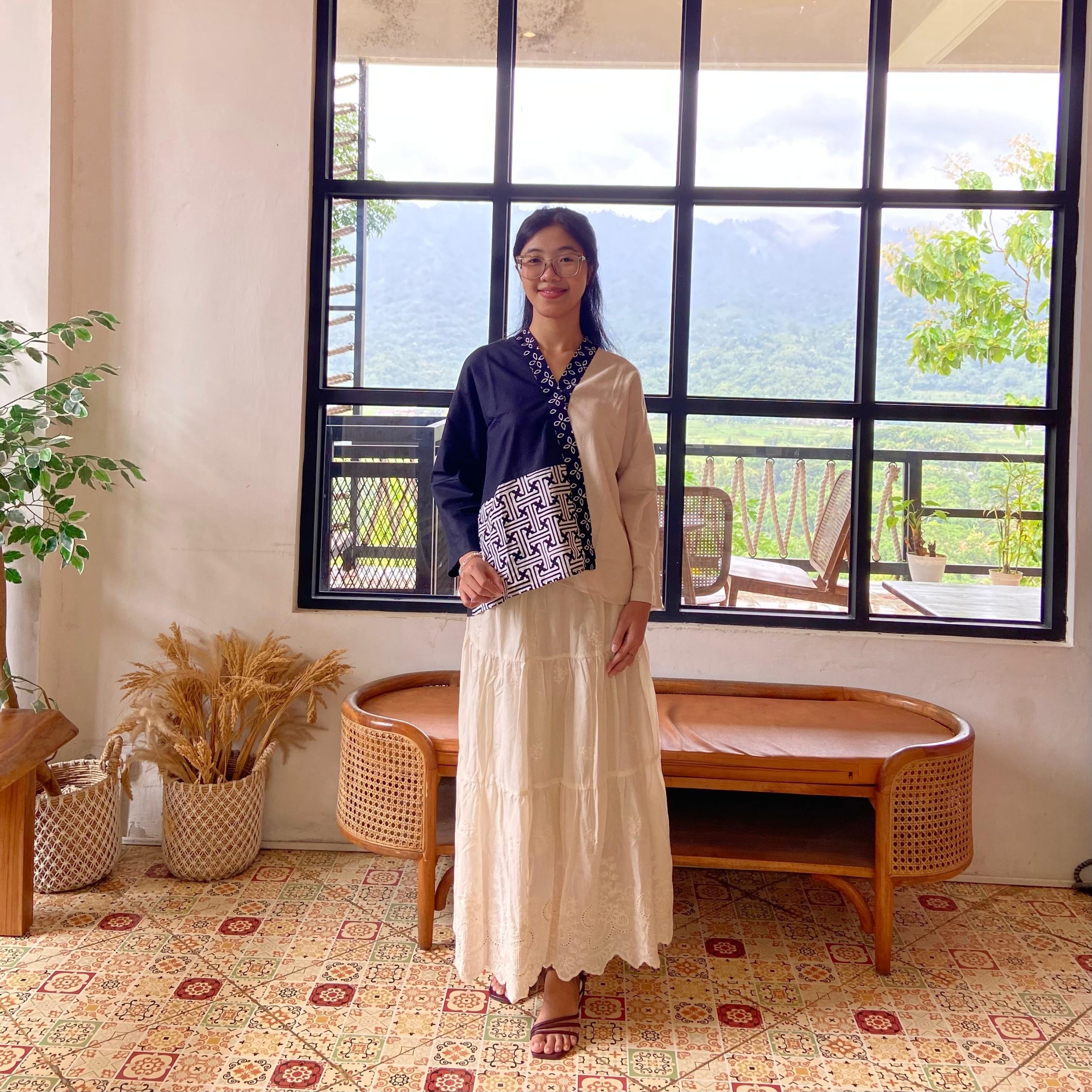 Batik Wanita - Wulan Batik Blouse Linen