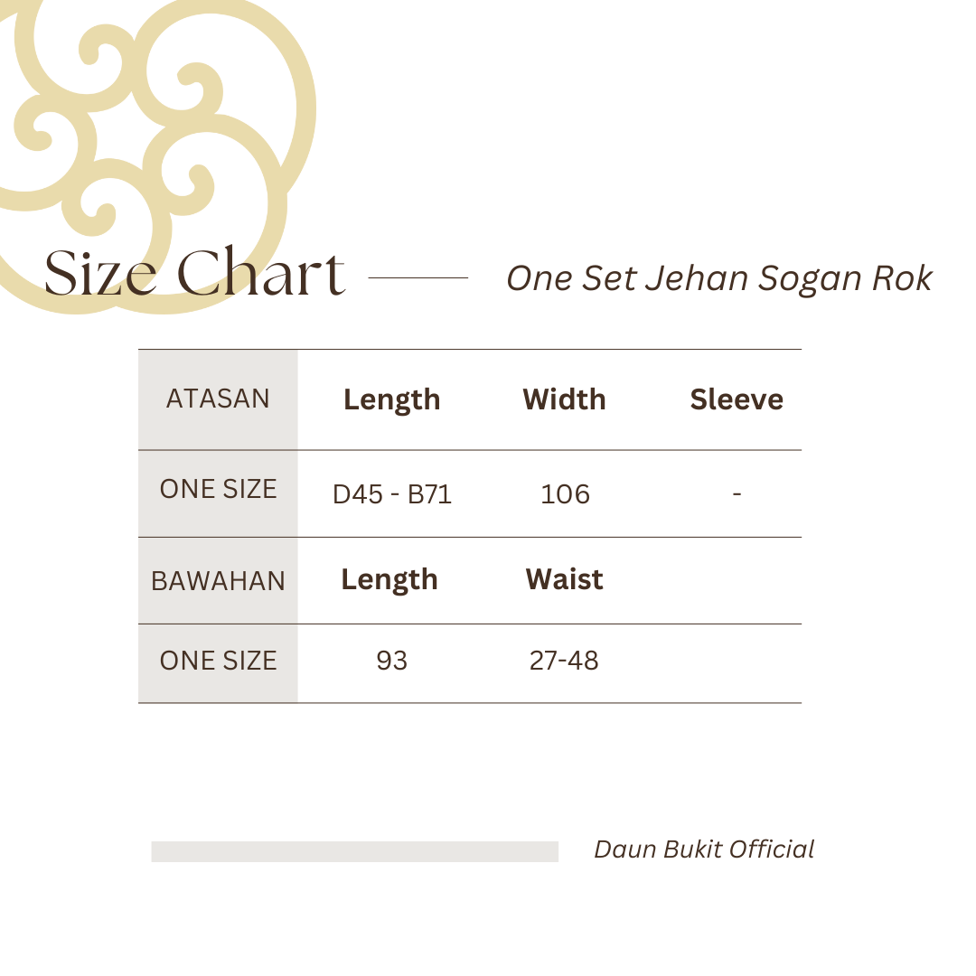 Batik Wanita - One Set Jehan Batik Sogan (Outer + Rok)